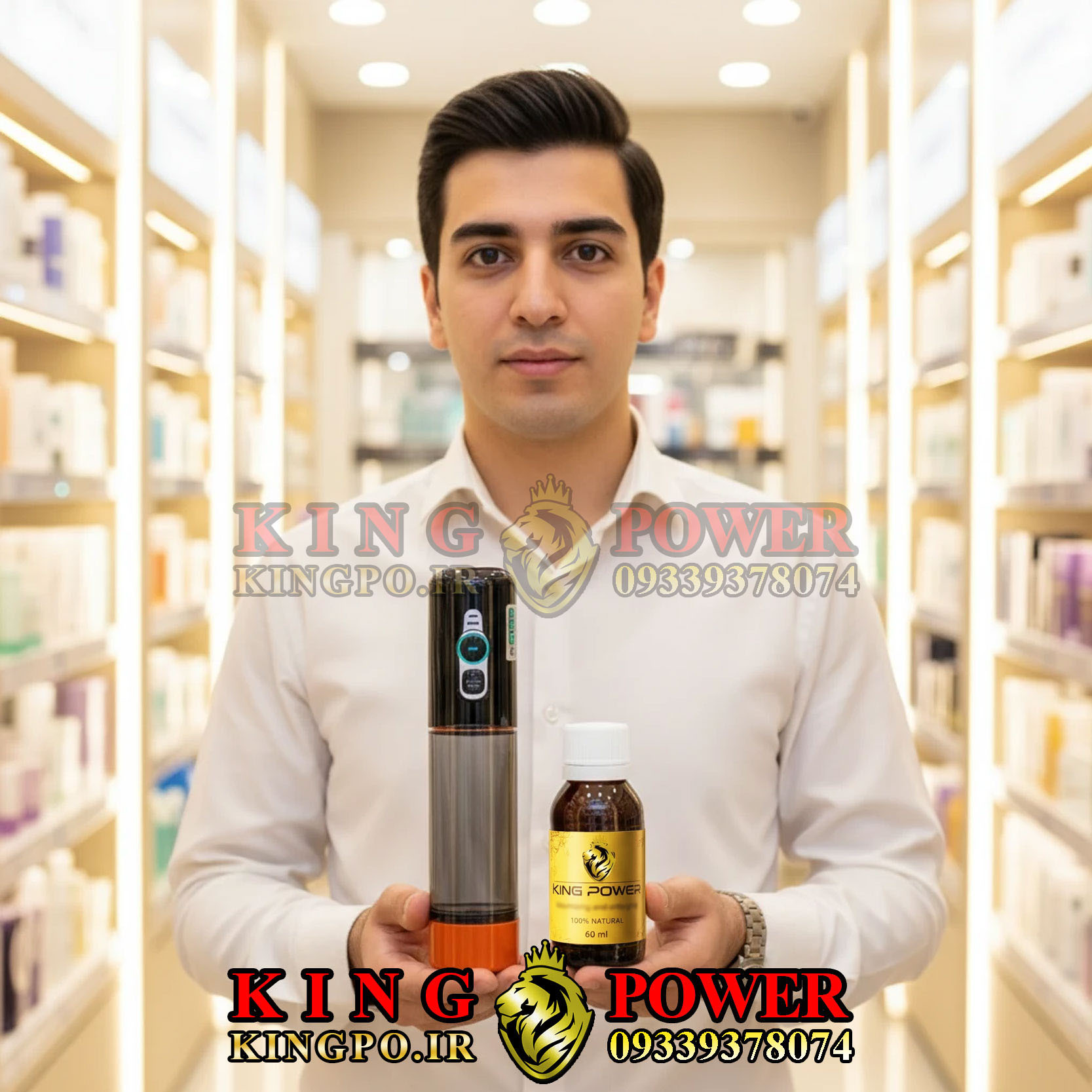 پکیج بزرگ کننده و حجم دهنده آلت تناسلی کینگ - مکس | افزایش سایز طول و قطر آلت تناسلی | با نتیجه قطعی